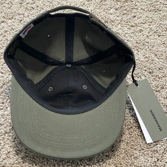 Maharishi Hat Cap Mens One Size Army Green MILTYPE 6-Panel Strapback Made in USA - Picture 5 of 8